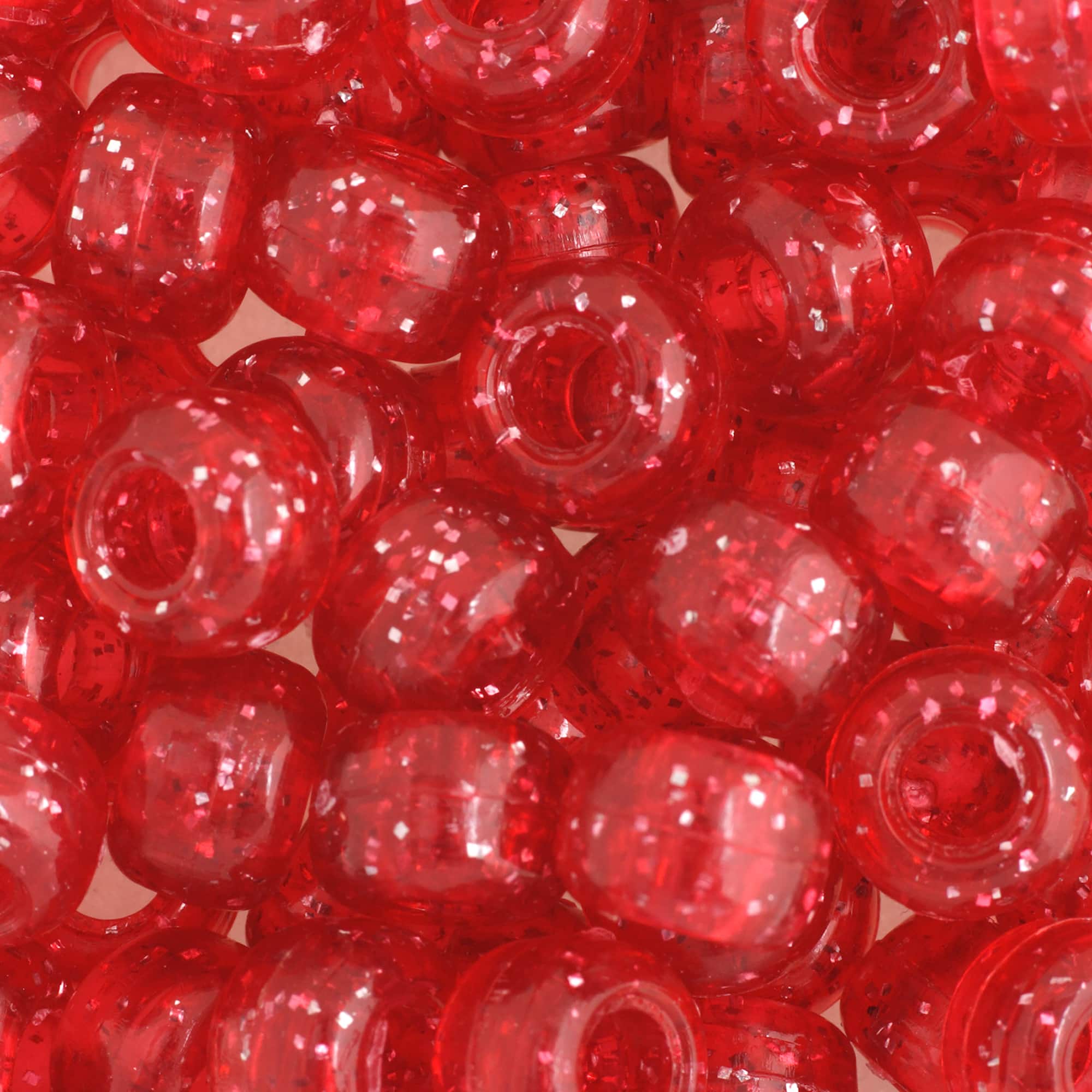 John Bead 9mm Sparkle Pony Beads, 1,000ct